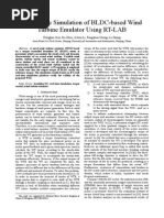 Real-Time Simulation of BLDC-based Wind Turbine Emulator Using RT-lab
