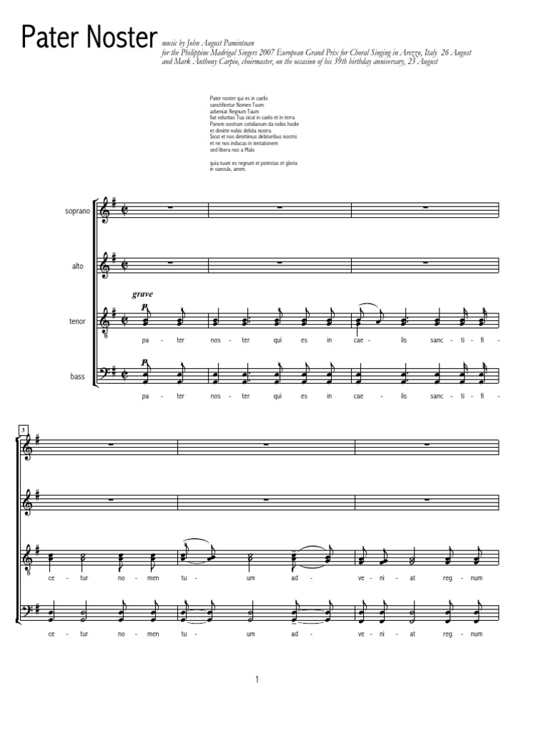 Pater Noster Egp | PDF