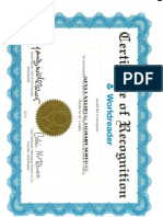 World Reader Certificate to knls