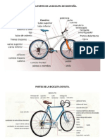 Partes de La Bicicleta de Montaña y Ruta