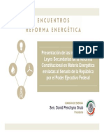 Presentación de las iniciativas de las Leyes Secundarias de la Reforma Constitucional en Materia Energética