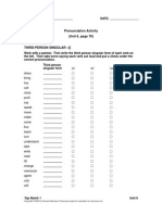 Pronunciation Activity (Unit 6, Page 70) : Name: Date