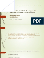 La Legislación en Materia de Convivencia Escolar. SEB-SEP. Julio 2014