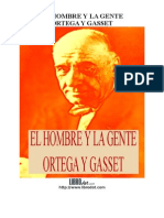 Ortega y Gasset, José - El Hombre y La Gente