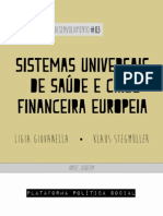 ARTIGO - Sistemas Universais de Saúde e a Crise Europeia