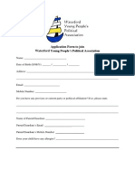 WYPPA Membership Application Form