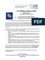 MilitaryBalance 2014 Invitation