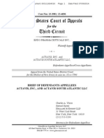 Third Circuit appellee brief of Actavis in Endo v Actavis false advertising case July 2014