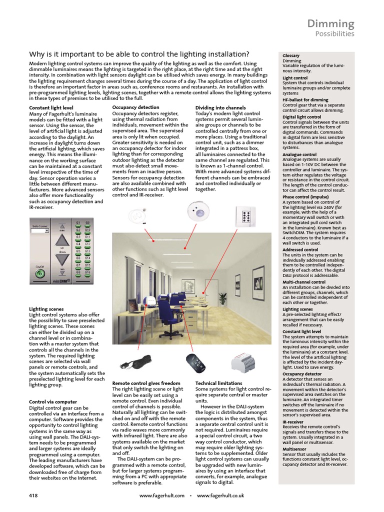 Advanced Lighting Control Systems | PDF | Switch | Lighting