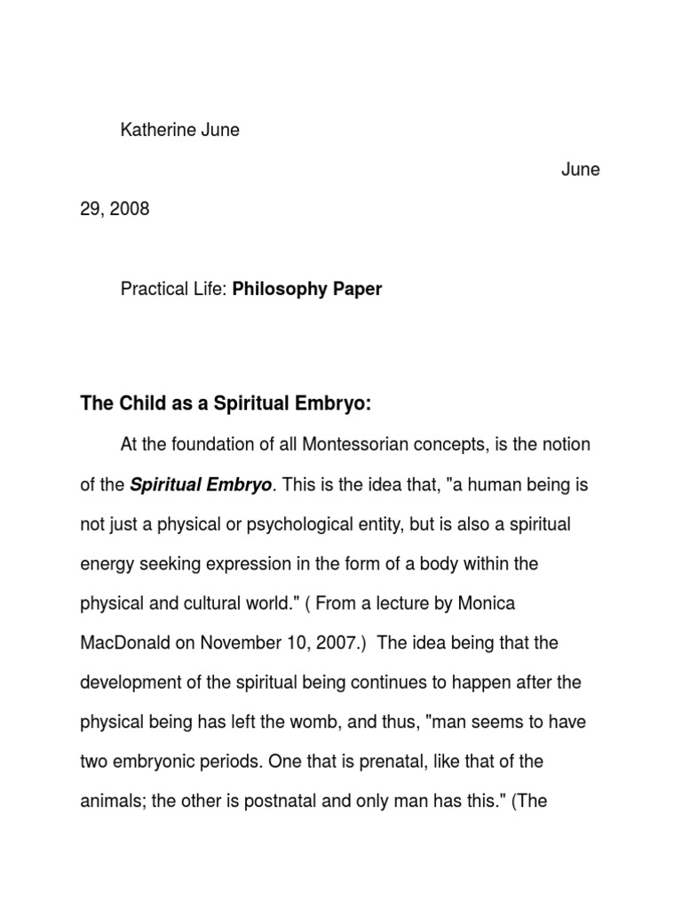 Montessori philosophy summary picture