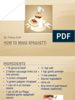 How To Make Spaghetti