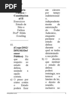 Defensoria Pública - Constitucional II - Exercícios Estado de Sitio e Defesa - Hilda Goseling
