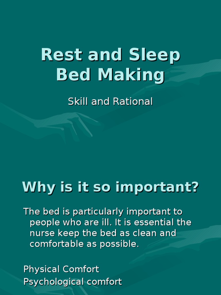 10 Principles of Effective Bed Making | PDF | Infection Control | Sleep