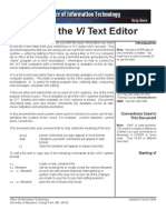 Using The Vi Text Editor