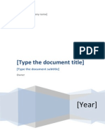 (Type The Document Title) : (Year)