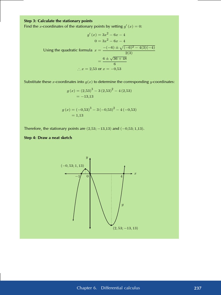 237 Chapter 6. Differential Calculus | PDF