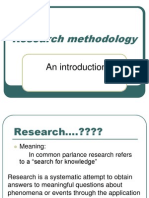 Research Methodology1 - Introduction
