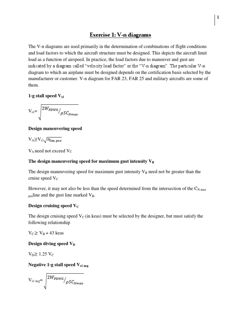 V-n Diagrams and Schrenk's Curve Analysis | PDF | Lift (Force) | Takeoff