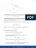 Circle Tangent Equation Determination