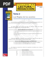 La Acentuación, Reglas de Los Acentos