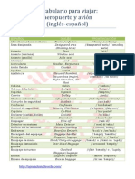 Vocabulario para Viajar