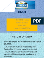 Linux: History of Linux What Is Linux Features Linux vs. Winsdow