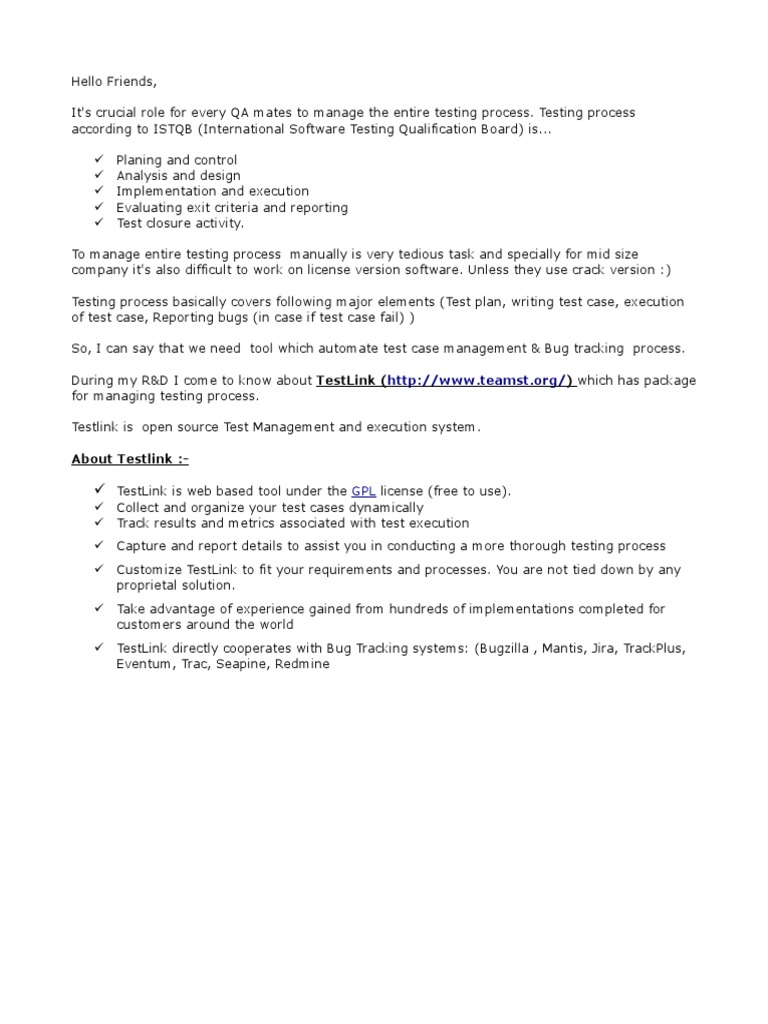 TestLink Installation Guide for Windows | PDF | Computer Architecture ...