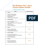 IBDP Literature Online Classes Syllabus Booklet