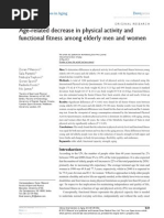 Age-related Decrease in Physical Activity and Functional Fitness Among Elderly Men and Women
