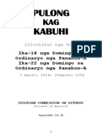 PK August2014 - Ika-18-Ika-22 Nga Domingo Sa Ordinaryo Nga Panahon-A