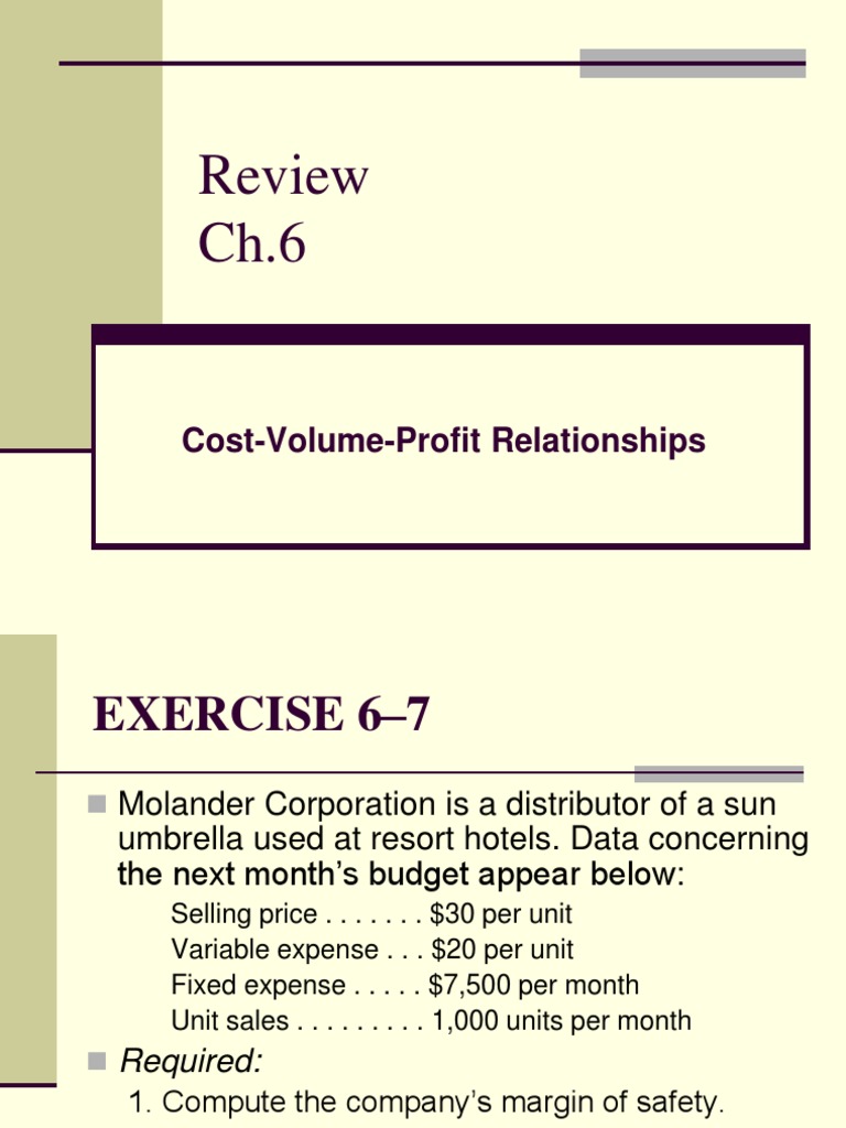 Review ch.6 | PDF | Accounting | Business Economics