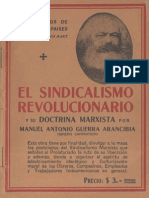 Manuel Antonio Guerra - El Sindicalismo Revolucionario y Su Doctrina Marxista
