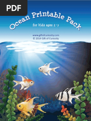 Ocean Printable Pack Gift of Curiosity 2014
