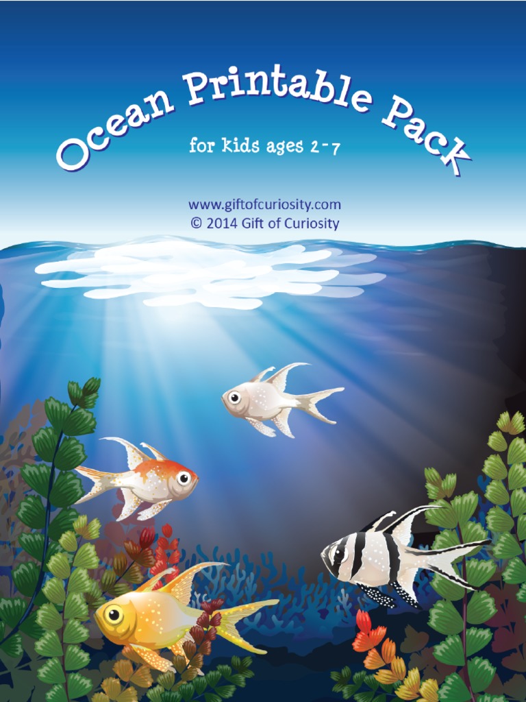 Ocean Printable Pack Gift of Curiosity 2014 | PDF | Subtraction ...