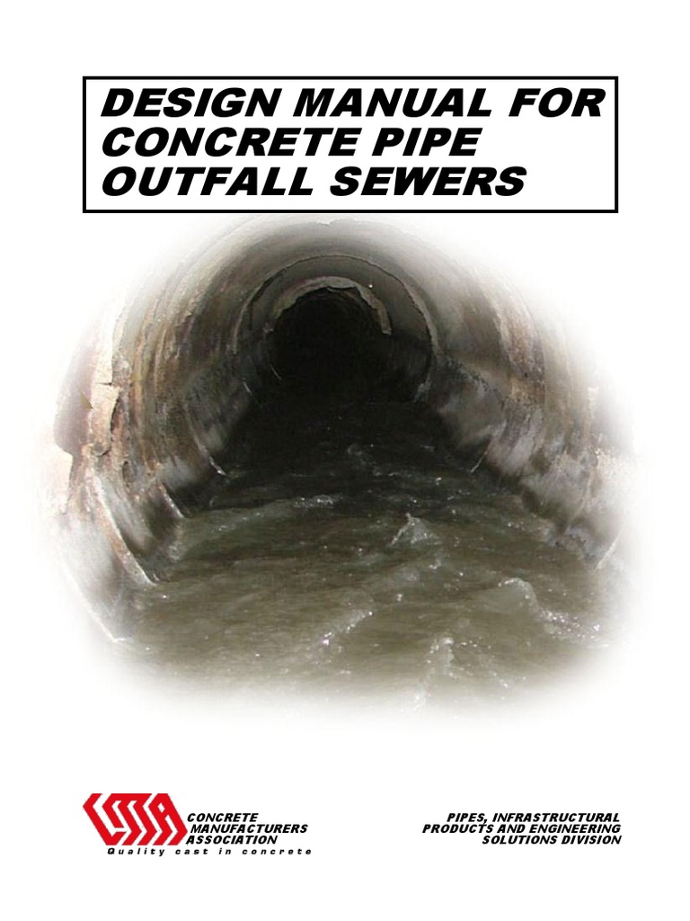 CMA Sewer Design Manual PDF Sanitary Sewer Combined Sewer