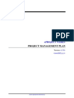 CDC Up Project Management Plan Template