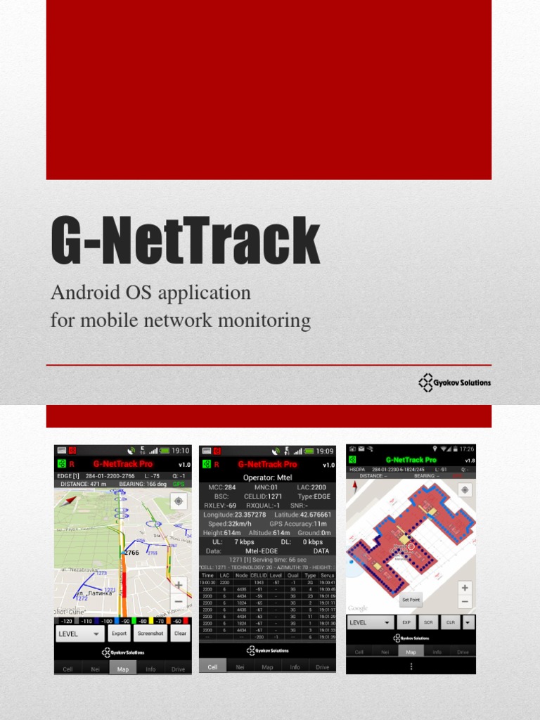 G-NetTrack: Mobile Network Monitoring | PDF | Lte (Telecommunication ...
