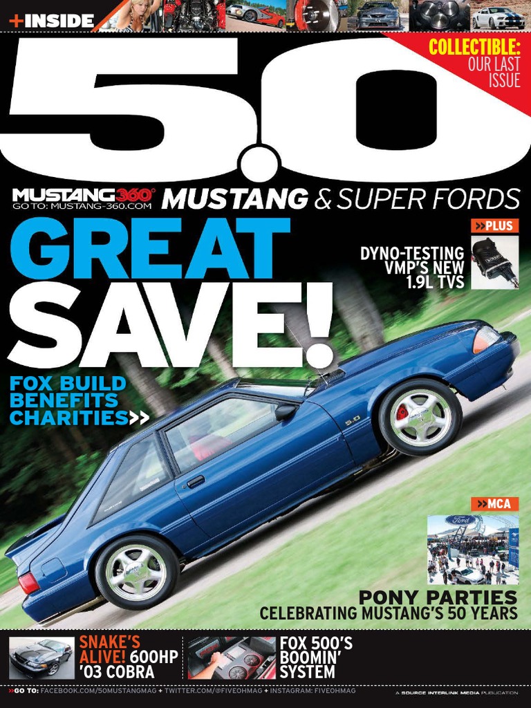 5.0 Mustang & Super Fords - September 2014, PDF, Transmission (Mechanics)