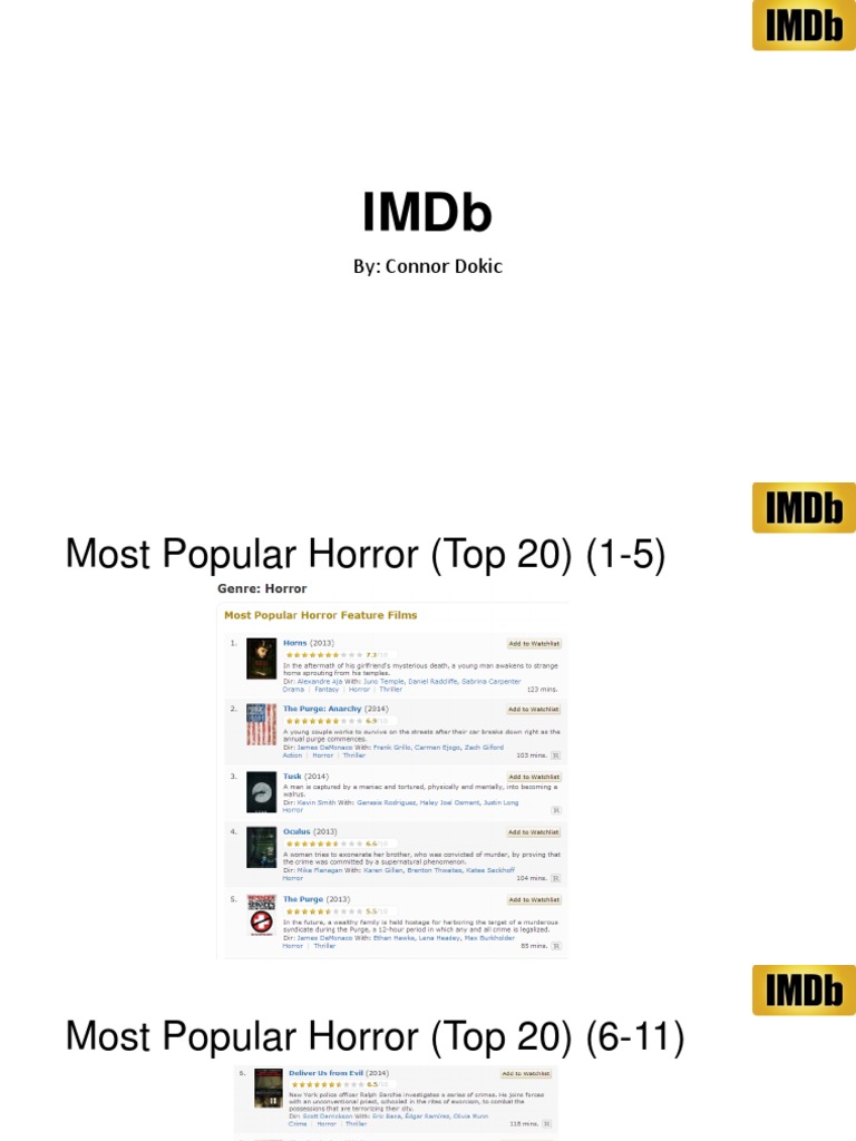Imdb | PDF | Games & Activities
