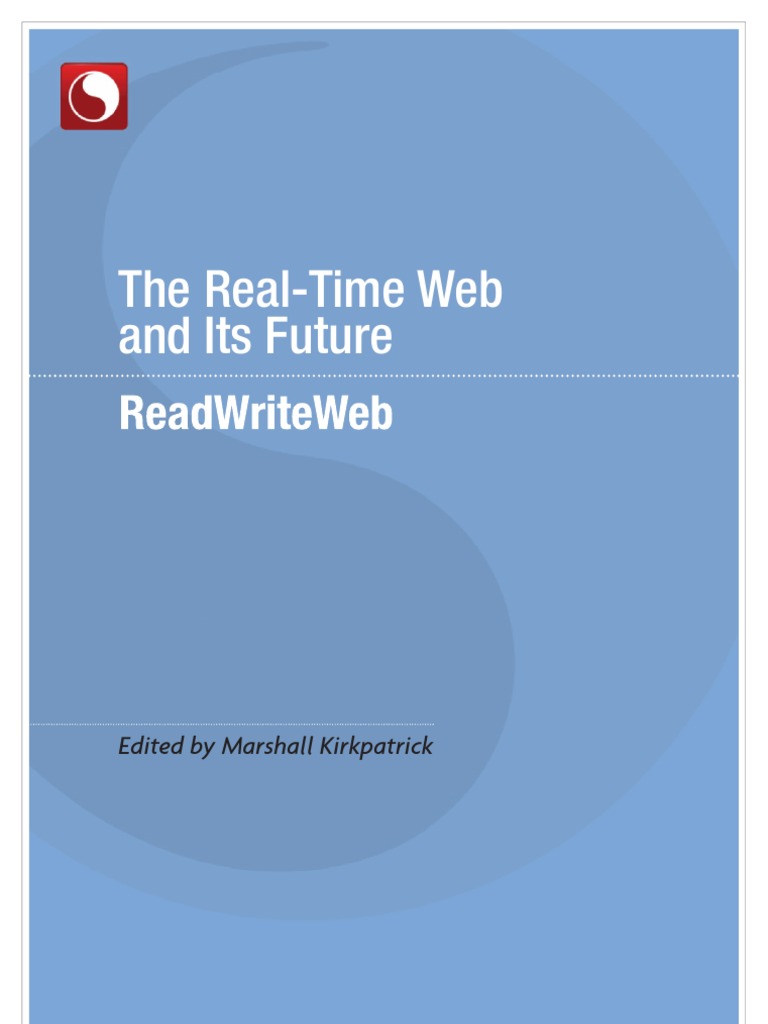 The Future of the Real-Time Web | PDF | Real Time Web | Websites