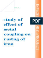 (322737428) 123307105 Effect of Metal Couon Rusting of Iron