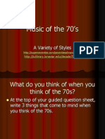 Music of The 70's