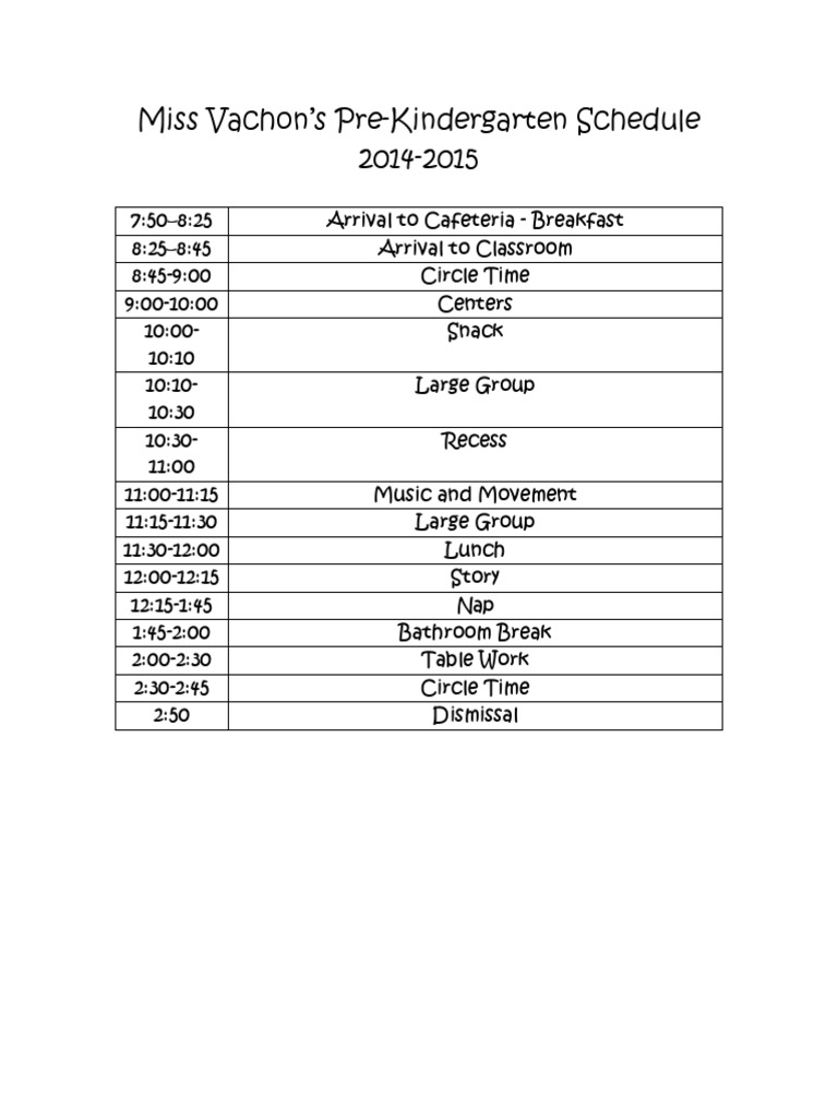 Schedule | PDF | Language Arts & Discipline