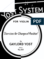 The Yost System for Violin Exercises for Changing of Position
