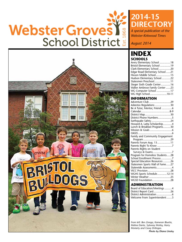 ster Groves School District Directory 2014 PDF Teachers Schools