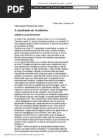 A Atualidade de Aristóteles-Folha de S