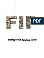 Bases Convocatoria 20131