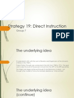 Strategy 19: Direct Instruction: Group 7