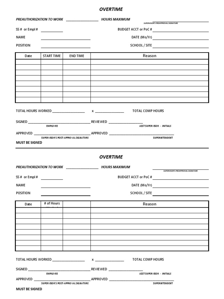 Overtime Timesheet | PDF | Industrial Relations | Business Law