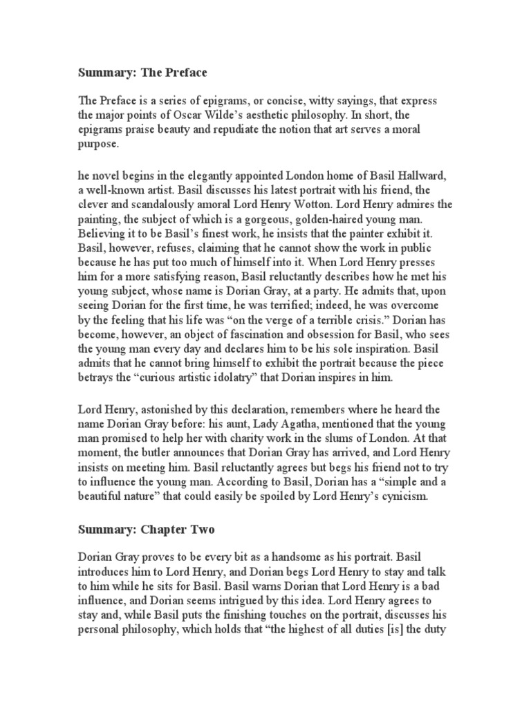 Sparknotes PDF The Picture Of Dorian Gray Faust